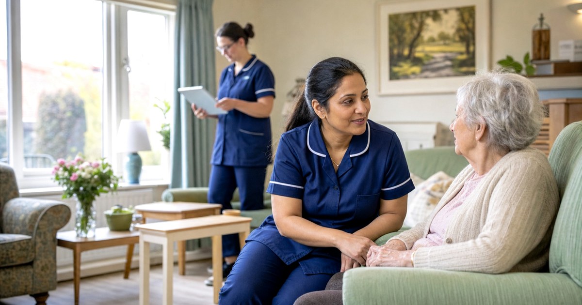 Healthcare applicant checking Health and Care Worker visa sponsorship jobs in the UK