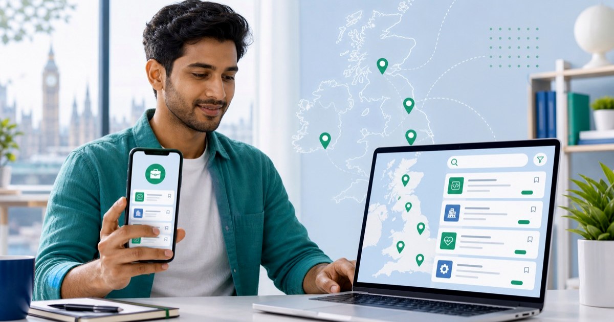 Candidate checking UK sponsorship job accommodation, salary, and contract details