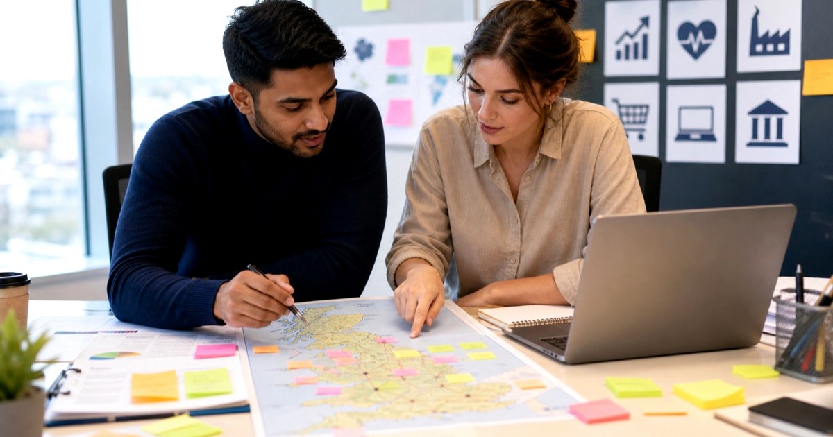 Business analyst checking UK visa sponsorship roles and employer fit