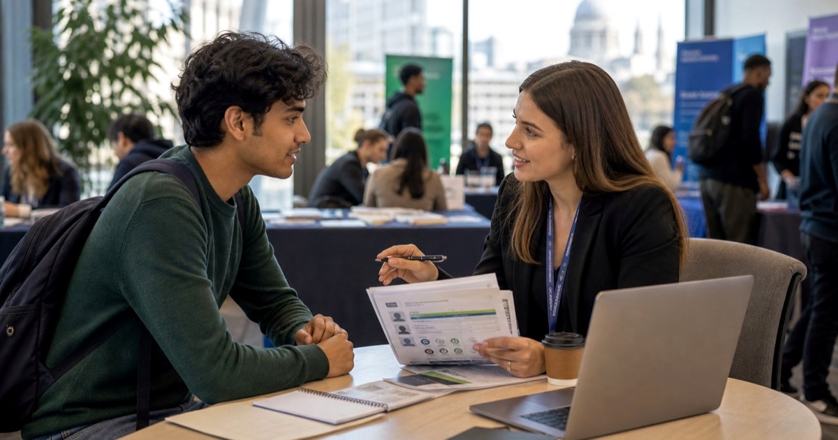 Fresh graduate comparing UK visa sponsorship job options and employer checks