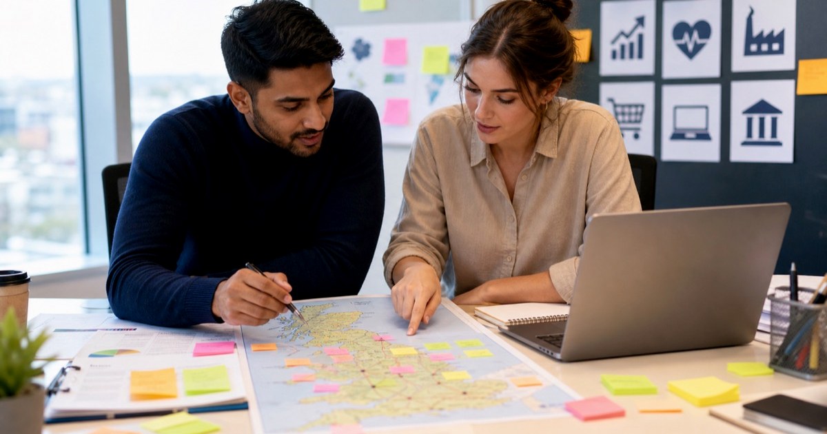 Project manager checking UK visa sponsorship employer and salary evidence